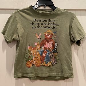 not sure of the brand, bought it at target, XS, olive green.